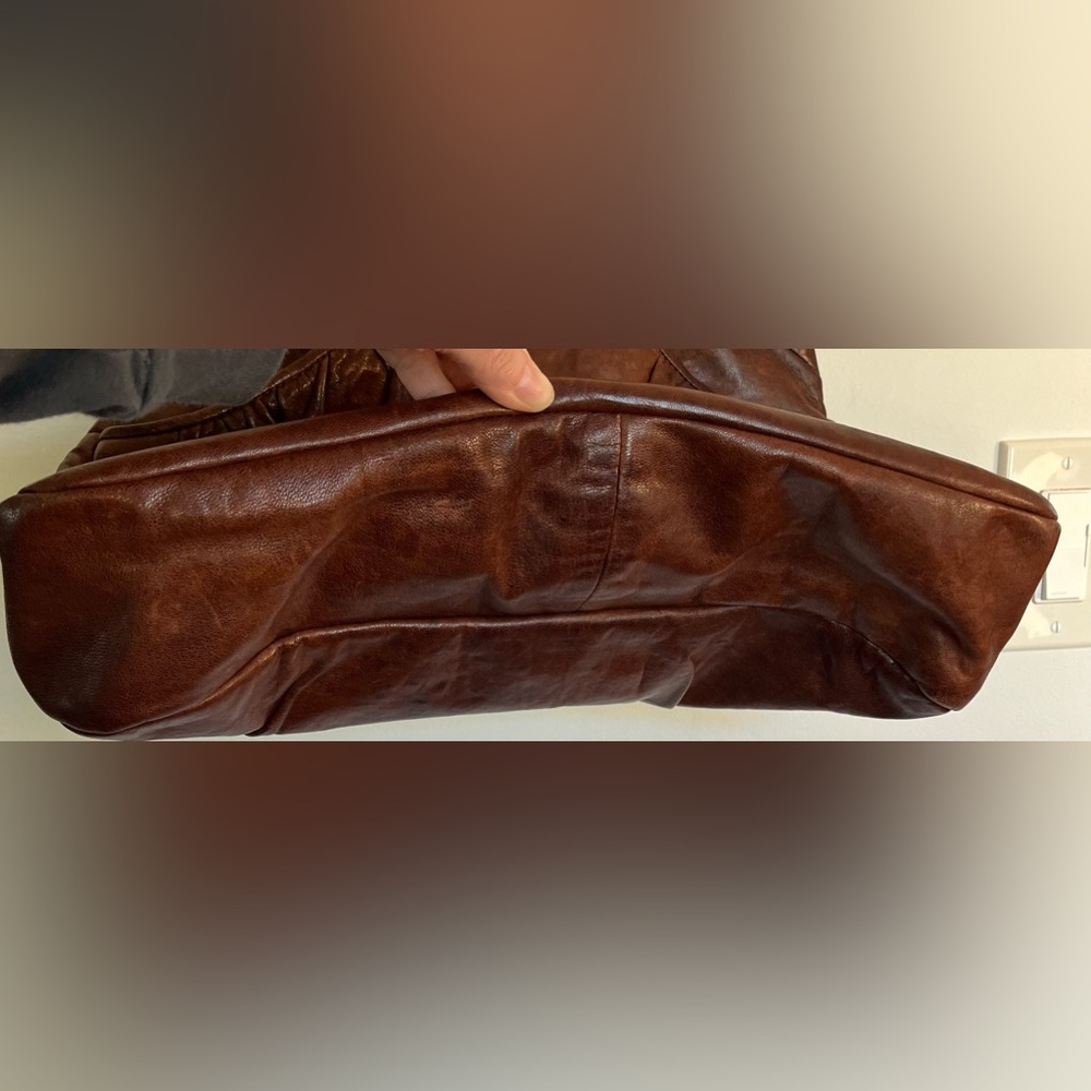 Lauren Merkin Hobo Bag Chocolate Brown Leather - Picture 3 of 5